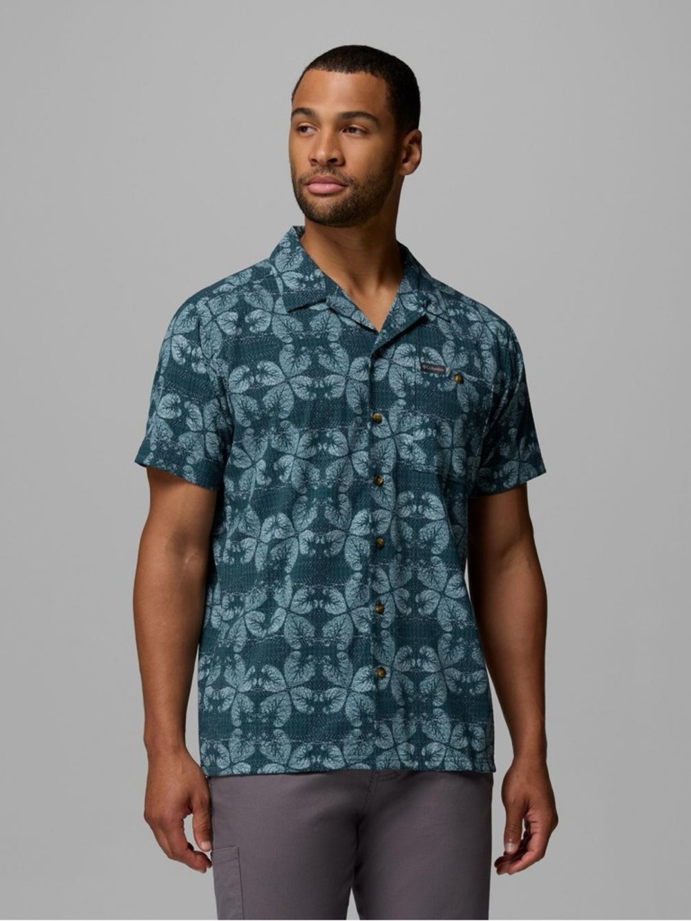 NWT Men's Columbia Utilizer Camp Shirt Large Button Down Short Sleeve‎ Outdoors